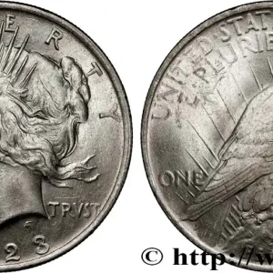 ÉTATS-UNIS D'AMÉRIQUE 1 Dollar type Peace 1923 Philadelphie fwo_892480 Monde Gros Lot