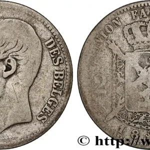 En Vogue BELGIQUE 2 Francs Léopold II légende française 1867 fwo_893508 Monde