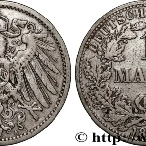Affaire À Saisir ALLEMAGNE 1 Mark Empire aigle impérial 2e type 1898 Berlin fwo_893525 Monde