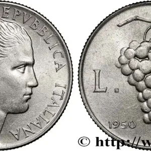 ITALIE 5 Lire “Liberté” à la torche 1950 Rome - R fwo_893537 Monde Édition Limitée