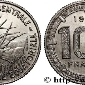ÉTATS DE L'AFRIQUE ÉQUATORIALE 100 Francs antilopes 1967 Paris fwo_893552 Monde Expédié Aujourd’hui