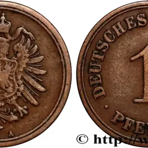 ALLEMAGNE 1 Pfennig aigle héraldique 1888 Berlin fwo_893589 Monde Solde