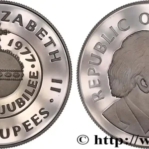 Vente Directe SEYCHELLES 25 Rupees Proof 25e anniversaire de règne de la reine Elizabeth II 1977 fwo_893593 Monde