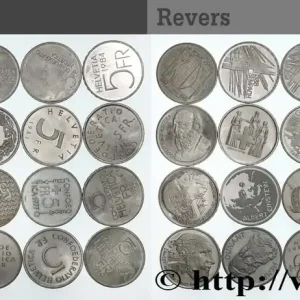 Populaire SUISSE Lot de 20 pièces de 5 francs en cupro-nickel n.d. Berne fwo_721025 Monde