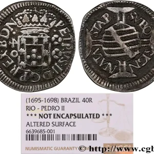 Achetez Aujourd’hui BRÉSIL - PIERRE II DU PORTUGAL 40 Reis n.d. Rio de Janeiro fwo_736140 Monde