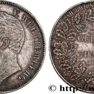 Fait Main ALLEMAGNE - ROYAUME DE WURTTEMBERG - GUILLAUME I 2 Thaler 1842 Stuttgart fwo_750208 Monde