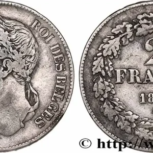 Prix Bas BELGIQUE - ROYAUME DE BELGIQUE - LÉOPOLD Ier 2 Francs tête laurée 1843 fwo_778036 Monde