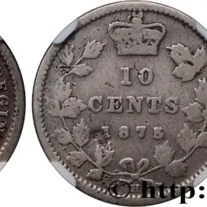 CANADA 10 Cents Victoria 1875 fwo_798003 Monde Promotion Saisonnière