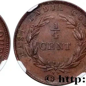 Meilleure Qualité MALAISIE - ÉTABLISSEMENTS DES DÉTROITS 1/4 Cent Straits Settlements Victoria 1845 Heaton - H fwo_821378 Monde
