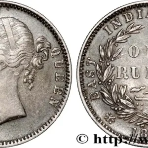 Dernière Chance INDES BRITANNIQUES 1 Rupee (Roupie) East India Company Victoria 1840 Bombay ou Calcutta fwo_877456 Monde
