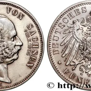 Prix Réduit ALLEMAGNE - ROYAUME DE SAXE - GEORGES 5 Mark 1904 Muldenhütten fwo_879155 Monde