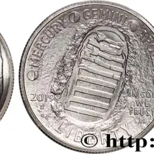 ÉTATS-UNIS D'AMÉRIQUE 1/2 Dollar 50e Anniversaire Apollo 11 2019 Denver fwo_886572 Monde Achat Immédiat