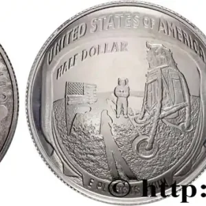 ÉTATS-UNIS D'AMÉRIQUE 1/2 Dollar Proof 50e Anniversaire Apollo 11 2019 San Francisco fwo_886576 Monde Promotion