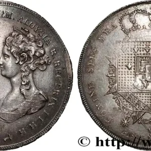 Acheter En Ligne ITALIE - ROYAUME D'ÉTRURIE - CHARLES-LOUIS et MARIE-LOUISE 10 Paoli ou Francescone 1806 Florence fwo_887870 Monde