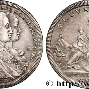 Prix Choc ITALIE - ROYAUME DE NAPLES - FERDINAND IV 1 Piastre de 120 Grana Ferdinand IV et Marie-Caroline 1772 Naples fwo_887879 Monde