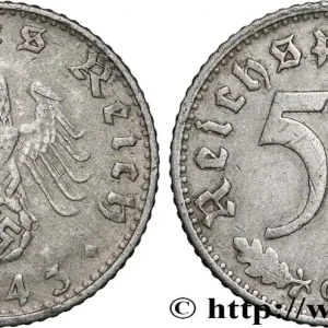 ALLEMAGNE 50 Reichspfennig 1943 Karlsruhe fwo_889806 Monde Édition Limitée