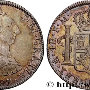 Garantie Incluse MEXIQUE - CHARLES III 4 Reales 1787 Mexico fwo_891964 Monde