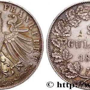 ALLEMAGNE - VILLE LIBRE DE FRANCFORT 2 Gulden 1850 Francfort fwo_890515 Monde Paiement Sécurisé