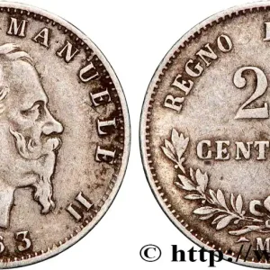 Vente Directe ITALIE - ROYAUME D'ITALIE - VICTOR-EMMANUEL II 20 Centesimi 1863 Milan fwo_890692 Monde