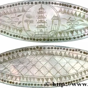 Marque CHINE Jeton de jeux en nacre XIXe fwo_784054 Monde