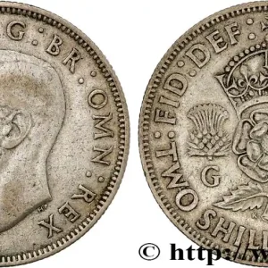 Bon Marché ROYAUME-UNI 1 Florin (2 Shillings) Georges VI 1939 fwo_799250 Monde