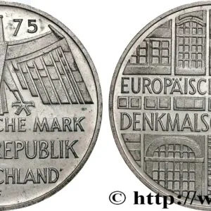 ALLEMAGNE 5 Mark / Année européenne du patrimoine 1975 Stuttgart - F fwo_822984 Monde Remise