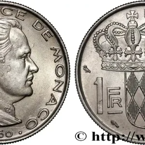 Super Prix MONACO 1 Franc Rainier III 1960 Paris fwo_841496 Monde