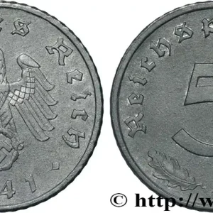 ALLEMAGNE 5 Reichspfennig aigle surmontant une swastika 1941 Berlin fwo_854478 Monde Quantité Limitée