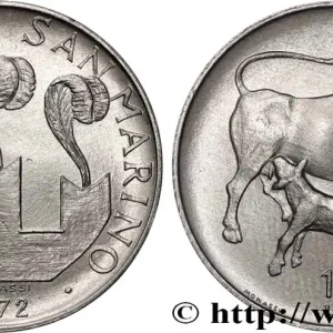 Commander Vite SAINT-MARIN 10 Lire 3 tours / vache allaitant un veau 1972 fwo_862627 Monde