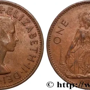 Paiement Sécurisé ROYAUME-UNI 1 Penny Elisabeth II 1967 fwo_867916 Monde