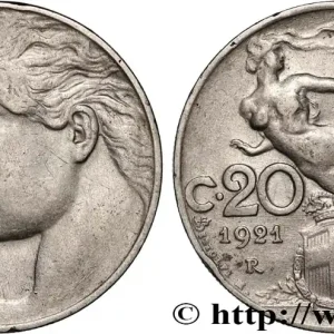 Garantie Incluse ITALIE 20 Centesimi allégorie de la Liberté 1921 Rome fwo_873990 Monde