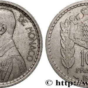 Authentique MONACO 10 Francs Louis II 1946 Paris fwo_881237 Monde