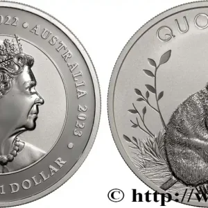 Quantité Limitée ARGENT D'INVESTISSEMENT 1 Oz - 1 Dollar Proof Quokka 2023 fwo_883187 Monde