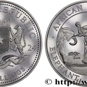 Remise ARGENT D'INVESTISSEMENT 1 Oz - 100 Shillings Éléphant 2024 fwo_883573 Monde