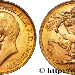 Petit Prix OR, PALLADIUM ET PLATINE INVESTISSEMENT 1 Souverain Georges V 1917 Perth fwo_884619 Monde