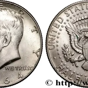 ÉTATS-UNIS D'AMÉRIQUE 1/2 Dollar Kennedy 1964 Denver fwo_884837 Monde Jusqu’à Épuisement Des Stocks