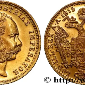Petit Prix OR, PALLADIUM ET PLATINE INVESTISSEMENT 1 Ducat refrappe moderne François-Joseph Ier 1915 fwo_886289 Monde