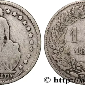 SUISSE 1 Franc Helvetia 1894 Paris - A fwo_887199 Monde Prix Bas