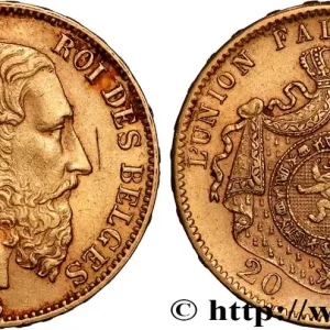 OR, PALLADIUM ET PLATINE INVESTISSEMENT 20 Francs Léopold II 1876 Bruxelles fwo_887781 Monde Promotion Saisonnière