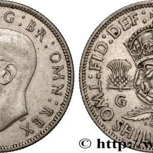 ROYAUME-UNI 1 Florin (2 Shillings) Georges VI 1942 fwo_889393 Monde Gros Lot