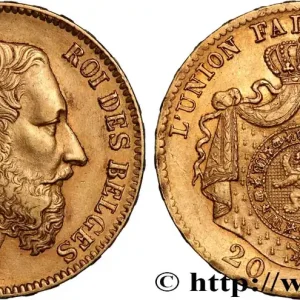 OR, PALLADIUM ET PLATINE INVESTISSEMENT 20 Francs Léopold II 1869 Bruxelles fwo_890363 Monde Tendance