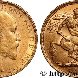 OR, PALLADIUM ET PLATINE INVESTISSEMENT 1 Souverain Edouard VII 1909 Melbourne fwo_890429 Monde Exclusif