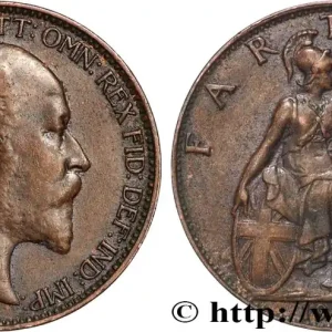 ROYAUME-UNI 1 Farthing Edouard VII / Britannia 1908 fwo_893584 Monde Jusqu’à Épuisement Des Stocks