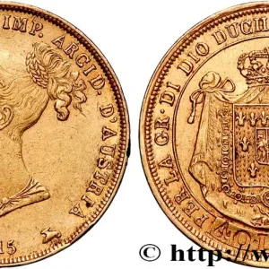 OR, PALLADIUM ET PLATINE INVESTISSEMENT 40 Lire Marie-Louise 1815 Milan fwo_894303 Monde Achat Immédiat