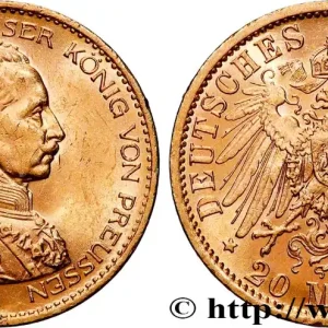 OR, PALLADIUM ET PLATINE INVESTISSEMENT 20 Mark Guillaume II 1914 Berlin fwo_894306 Monde Livraison Gratuite