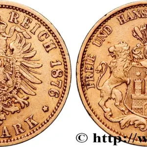 OR, PALLADIUM ET PLATINE INVESTISSEMENT 20 Mark 1876 Hambourg fwo_894308 Monde Dernière Chance