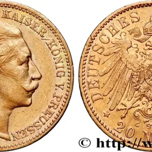 OR, PALLADIUM ET PLATINE INVESTISSEMENT 20 Mark 1897 Berlin fwo_894309 Monde Acheter En Ligne