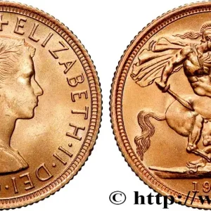 OR, PALLADIUM ET PLATINE INVESTISSEMENT 1 Souverain Élisabeth II 1963 Londres fwo_894315 Monde Commander Vite