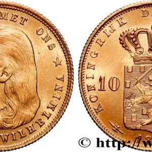 OR, PALLADIUM ET PLATINE INVESTISSEMENT 10 Gulden 1897 Utrecht fwo_894317 Monde Premium