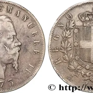 Tendance ITALIE 5 Lire Victor Emmanuel II 1873 fwo_894837 Monde